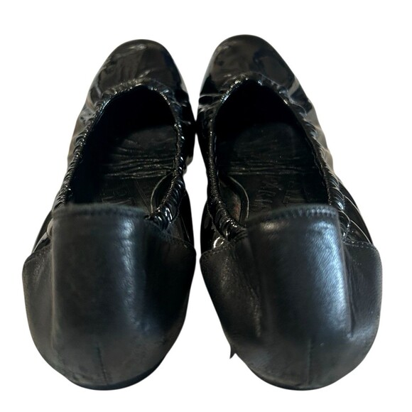 Hermes Carina Patent Leather Black Ballet Flat Luxury Slip Shoes EU 35 /US 5-5.5 - Picture 7 of 12